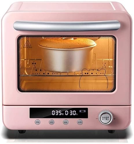 CAZARU 20L Mini Four Température Réglable 26-230 ℃ et 120 Minutes Minuterie 1300W Affichage Cyclone Circulation d'air Chaud Bain-Marie Cuisson à la Vapeur Gâteau de Fermentation Machine à Pain avec
