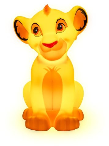 Paladone Simba 3D-förmiges Licht, offizielles Lizenzprodukt, Disney-Nachtlicht für Nachttisch oder Kinderzimmer, batteriebetrieben