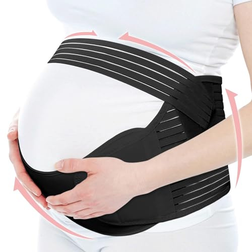 Fonyiunce Cinturón de Maternidad, Faja Embarazadas Sujeción, Cinturón Embarazada Ajustable, Cinturón Apoyo Embarazada, Apoyo Durante Embarazo, para Espalda, Pelvis, Caderas, Abdominals Premamá Banda