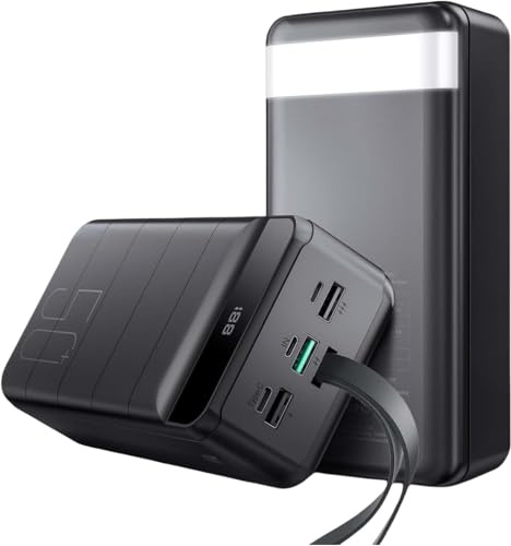 PDBEST PowerBank 50000mAh Fast Charging, Battery Pack 22.5W Huge Capacity USB-C 4 Outputs & 3 Inputs Portable Charger LED Display Power Bank Compatible with iPhone iPad Android etc