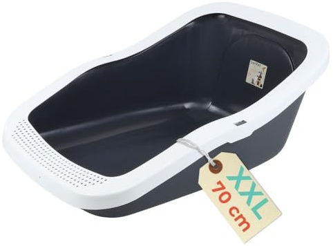 XXL Katzenklo Katzentoilette groß Großes Katzenklo 70 cm Katzen Klo offen Katzenklo hoher Rand Katzenklo ohne Deckel Katzenklo große Katzen Jumbo 70 cm