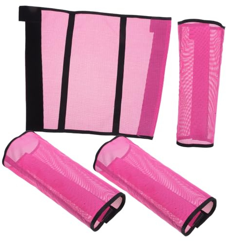 MUELODSIC 4piezas Protectores de Patas para Caballos Malla Extra Resistente Cierres Ventilados Protegen Las Patas del Caballo Diseño Mantiene Su Lugar