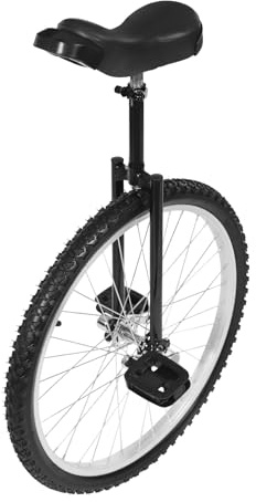 Bdneygtyr Einrad 24 Zoll für Erwachsene und Kinder Ab 7 Jahren Einrad Erwachsene mit 70kg Tragkraft Höhenverstellbar 91-102cm Unicycle für Balance Training und Fitness, Schwarz