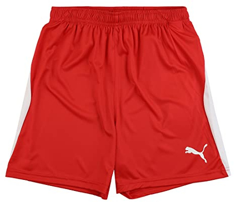 PUMA Liga Shorts Jr Pants, Unisex niños, Red White, 176