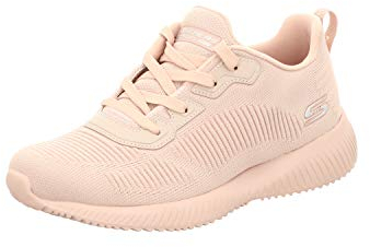 Skechers Bobs Squad - Tough Talk, Baskets Femme, Rose (Pink Engineered Knit Pnk), 37 EU