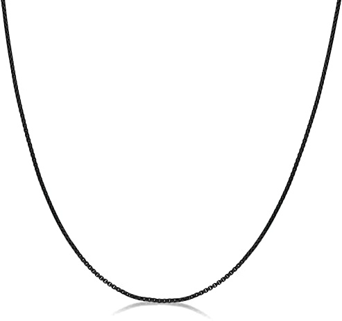 Metro Jewelry Stainless Steel Replacement Round Box Chain Necklace for Men 2 MM 24 Inch Long with Lobster Claw Lock