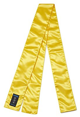 Playwell Martial Arts Kung-Fu-Schärpe, Satin, Gelb