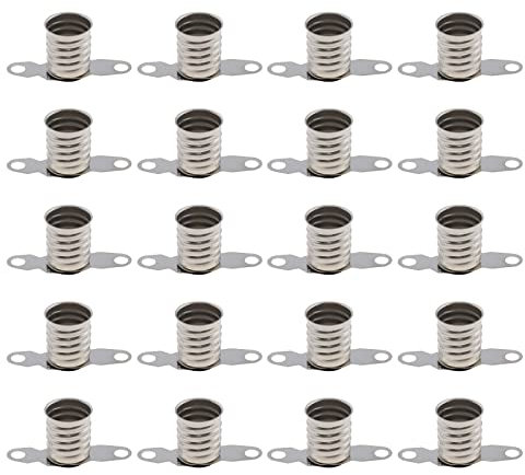 VGOL 20Pcs E10 Socket Light Dispositivo Fisso E10 Lampadina Socket Base E10 Lampadine LED Lampade Socket Base Accessori Elettrici per Esperimenti scolastici Fare Giocattoli