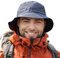 TOP-EX wasserdichte Regenhüte für Herren & Damen, Allwetter Outdoor Safari Hut faltbar, UPF 50 Golf Eimer Sonnenhüte zum Angeln, Wandern, Trekking, verstellbar & Winddicht M/L Schwarzblau