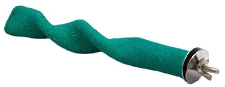 ROCKIA Papageien-Sitzstange, mattierter Sitzstange, Vogelsand, Pfotenschleifen, Vogelkäfig-Sitzstange, saubere Stange für Haustiervögel, Sittiche, Lovebirds, Wellensittiche und Nymphensittiche