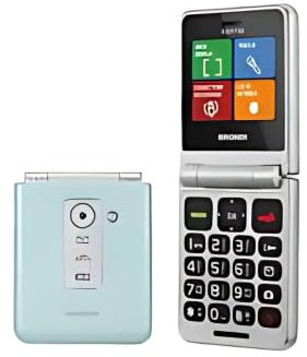 BRONDI Flipper - TELEFONO CELLULARE SENIOR Verde