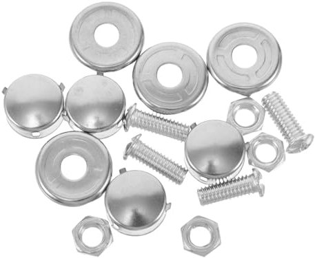 GANAZONO 2confezioni Per Auto Inossidabile Fissaggio e Resistente Per Targhe Compatibili Veicoli