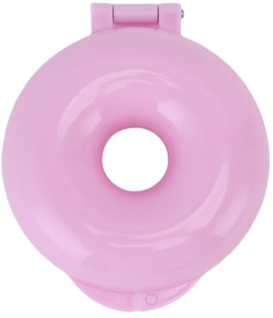 Fockety Donutform, nonstick-donutform, donutform med lock, bakform för bakning och kök, diskmaskinssäker, för tillagning av enskilda donuts i full storlek (3.5 x 3tum) eller bakverk