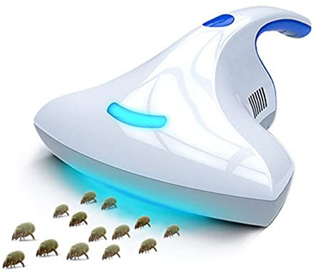 PAHION UV Aspirateur Anti-Acariens À La Maison Punaises De Lit Acariens Aspirateur Filtration Et Stérilisation Haute Efficacité HEPA pour Le Coussin De Ménage/Aspirateur De Sofa-Lit