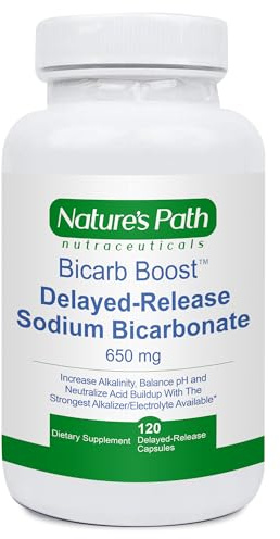 Sodium Bicarbonate 650 mg Tablets - Strongest Alkaline Tablets - Electrolyte Supplement & Keto Electrolyte Pills, Salt Hydration & Rehydration, Endurance, Stamina: 120 Capsules