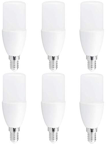 NCC-Licht 6 x LED Leuchtmittel Röhre Stick T37 8W ~ 60W E14 matt 750lm warmweiß 2700K