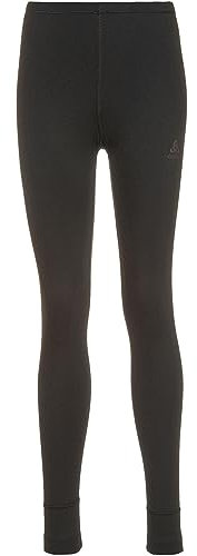 Odlo Damen Thermo Leggings Active Warm Thermounterwäsche Skiunterwäsche Thermohose Funktionsunterwäsche Lange Hose, Schwarz, M EU