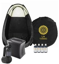Mine Tan Spray Tanning Kit, Machine, Tanning Tent, Extractor! WORTH £300.00!