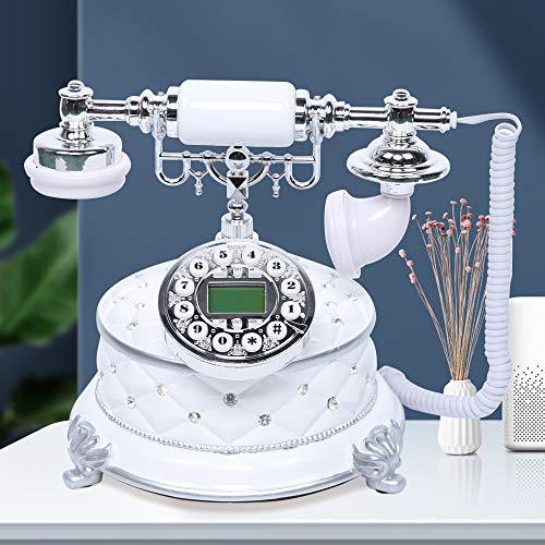 Retro Telefon Antike Festnetztelefon für Sterne Hotel, Kunstgalerie, Hause,Büro, Luxus Haus Decor Festnetztelefon mit LCD Display Vintage Schnurgebundenes Telefon