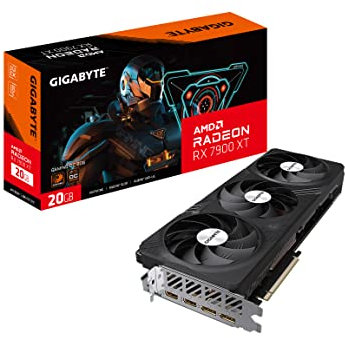 GIGABYTE Radeon RX 7900 XT Gaming OC 20G Graphics Card, 3X WINDFORCE Fans, 20GB 320-bit GDDR6, GV-R79XTGAMING OC-20GD Video Card