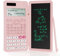 NEWYES Calculatrice Scientifique Rechargeable 991ES avec Tablette d'écriture, Calculatrice Kawaii Rose avec Bloc-Notes effaçable, Fournitures Scolaires pour étudiants Professionnels – Simplifiez Les