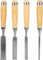 kippen 1087X Lot de 4 ciseaux pour le travail du bois
