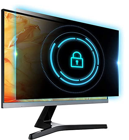 Warimii 24 Zoll Monitor Blickschutzfilter Anti-Blaulichtfilter, Privacy Filter Anti Blue Light Blickschutzfolie für 24 Zoll 16:9 Breitbild Computermonitore (BxH: 532mmx299mm)