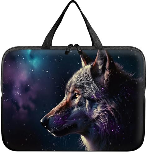 Universal Tablet Laptop Sleeve Case 10 inch, Magic Wolf Slim Carrying Case Durable Handbag Travel Laptop Bag for 7 to 10-inch Laptops/Notebook/Kids Tablet/ipad/eBook Readers