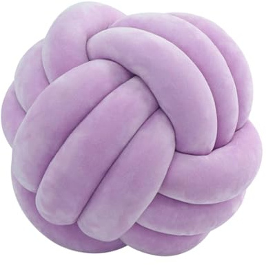 Qiwieod Knot Ball Cushion, Knot Ball Cushion, Hand-Woven Three- Soft Knot Decorative Cushion, Knotted Cushion for Sofa, Decorative Cushion for Children's Room, Home, Plush Toys, Baby Photography