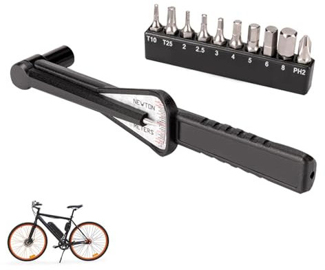 Torque Wrench Kit, Torque Wrench Set - Portable Bike Wrench Set,Pedal and Combination Tools,Cycling Equipment with Non-slip Magnetic Grip