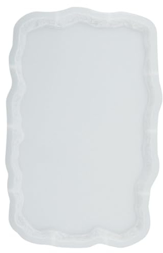 Silikonbricka - oregelbunden epoxihartsformbricka - fruktbricka silikonform med kant, tvålfat epoxihartsformar, ägggjutningsform