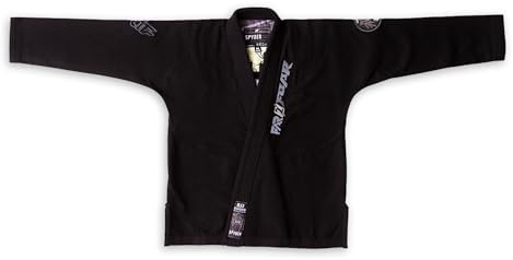 FAR2FEAR Kids BJJ Gi – Spider Design Brazilian Jiu Jitsu Uniform with Pearl Weave Jacket & Twill Pants (J5)
