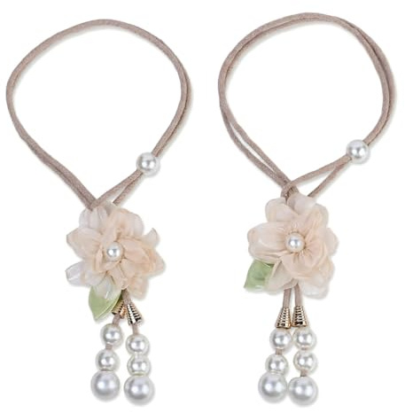 Elegantes Alzapaños para Cortinas, Forma Floral, Accesorios para Cortinas Transparentes, Ideales para Salas de Estar, Dormitorios Y Habitaciones Infantiles, Decoración Elegante para El Hogar