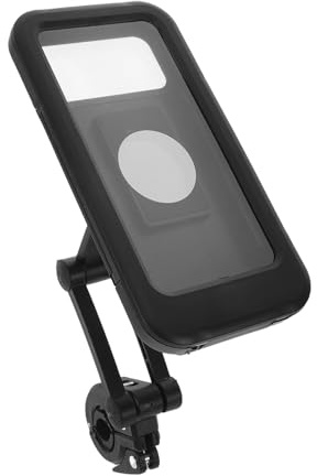 Veemoon Support Téléphone Étanche pour Moto et Vélo, Rotation 360° Ajustable, Fixation Stable, Compatible Smartphones, Navigation Sécurisée Pluie, Accessoire Guidon Tout-Terrain, 1 Pièce