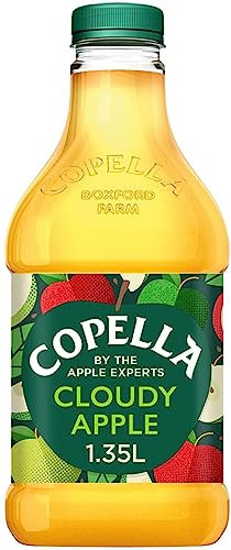 Copella - Cloudy Apple - Award Winning Fresh Fruit Juice from Tasty Handpicked Seasonal Apples - Contains Vitamin C - Breakfast Drinks, Juice Bottles, Kids Drinks - 1.3L