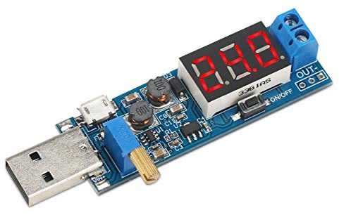 DollaTek USB Input Regulator DC 3.5V-12V to 1.2V-24V Buck Boost Converter Board