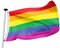 FLAGLY Premium Flagge Regenbogenfahne 100x150cm -115g/m² Stoffgewicht - gedruckt, robustes und witterungsbeständiges Glanzpolyester mit Ösen (100 x 150 cm, Regenbogenfahne)