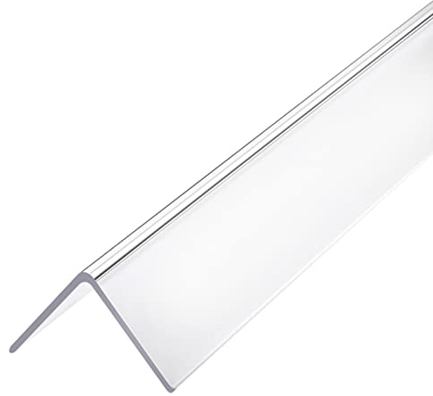 ERRULAN Garagen Wandschutz Transparenter Eckwandschutz Für Wand, L-förmige Acryl-Kantenverkleidung Für Schlafzimmer-Türflur, 150/120/100/80 cm Lang (Color : WxL, Size : 4x120cm/1.57x47.24 in)