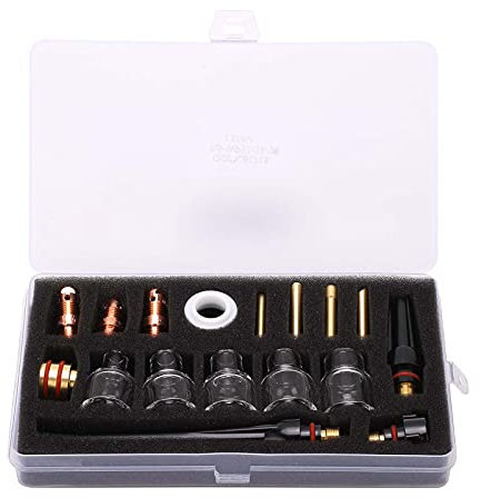 Welding Torch Accessories, Glass Cup Nozzle Consumables Welding Torch Accessories Kit Tig Torch Kit for TIG Welding Arc Welding and Arc Welding,