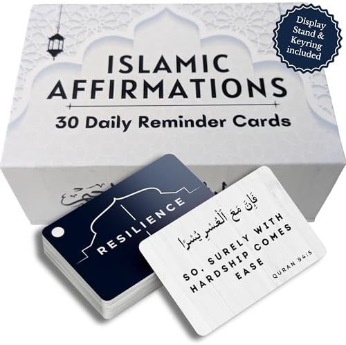 Islamic Affirmations Cards (30 Daily Reminders by Zarf), Spiritual, Quran English, Decor, Ramadan Decorations, Islamic Gifts, Eid Gift, Learn Arabic, Arabic Flashcards Daily Affirmation