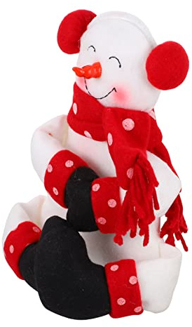 MAGICLULU Décorations De Noël Figurine De Bonhomme De Neige Bouteille De Vin Réutilisable pour Les Célébrations De Noël