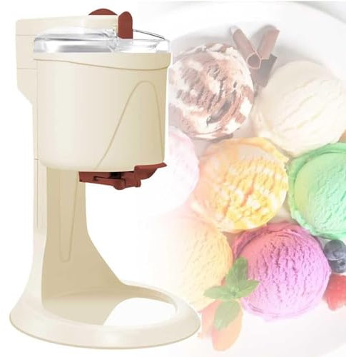 RayGenius Soft Serve MáQuina De Helados, Helados para El Hogar, Hogar DIY Cocina AutomáTica Mini Fruta Soft Serve MáQuina De Helados, para El Hogar DIY Cocina RáPida