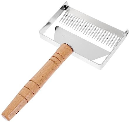 OFFSCH 1 Stück Honigschneider Honigsammler Honiggabel Honigsammelwerkzeuge Nützliches Bienenzuchtwerkzeug Propolissammler Edelstahlschaber Honigrechen Bienenzuchtausrüstung