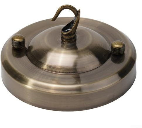 Yhenlovtt Kit di montaggio per lampadario a soffitto, kit di montaggio per lampadario in ferro, con rosone per varie esigenze di illuminazione (bronzo)