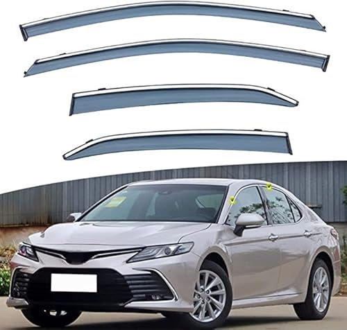 Juego de 4 Deflectores de Viento, Protector de Nieve para Lluvia Y Sol de Baja Acumulación de Calor para Reemplazo de Automóviles para Toyota Camry XV70 2018