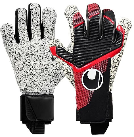 uhlsport Powerline Supergrip+ HN Fußball Torwarthandschuhe für Kinder und Herren, Torwart-Handschuhe, Torhüter-Handschuhe mit Neuer Haftschaumformel und maximalem Grip