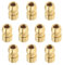 VGOL 10 Pz M4 Candela Terminale Dado Ottone Candela Proiettile Testa Terminale Accensione Candela Capezzolo Dado M4 Candela Ottone Connettore Accessori Auto
