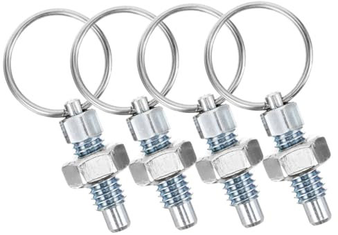 Zerodeko 4piezas Émbolo De Resorte Con Pasador De Espiga Resorte De Empuje y Tracción Para Gabinete Equipo Industrial Electrodomésticos Material De Acero Inoxidable