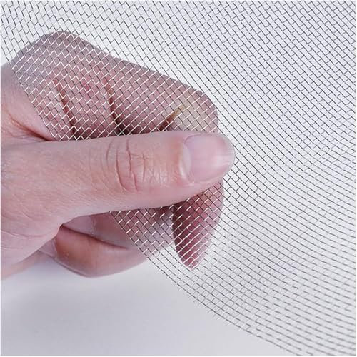 Rete Metallica a Maglia Fine Inox 304, Filtro per Prese d'Aria, Griglie di Ventilazione, Finestre E Recinzioni, Perfetta per Casa, Giardino (Silver 1.2x6m)