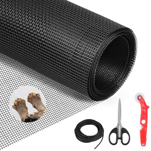 Vylyciy Mosquitera para ventana de 120 x 120 cm, protección contra insectos para ventanas, mosquitera de fibra de vidrio, resistente a los rayos UV, resistente a los desgarros, se puede cortar para